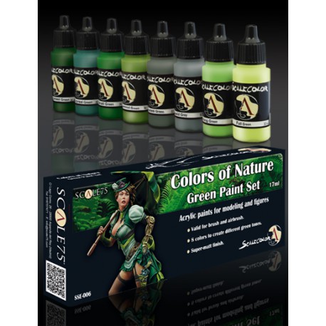 Colors of Nature - Green Paint Set