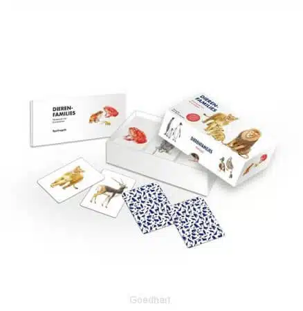 Dierenfamilies - Memospel met 3 Kaarten