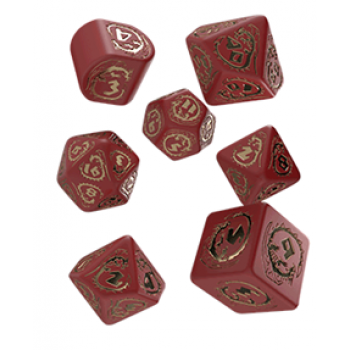 Dragons Modern Red & Gold - Polyhedral Dice Set - 7 stuks