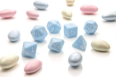 Duck Egg Blue Pastel Pop - Polydice set - 7 stuks