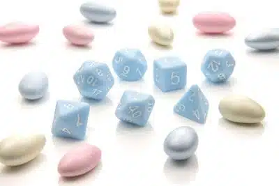 Duck Egg Blue Pastel Pop - Polydice set - 7 stuks