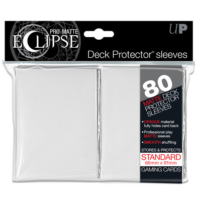 Eclipse White Pro-Matte sleeves (80)