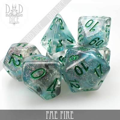 Fae Fire - Polyhedral Dice set - 7 stuks