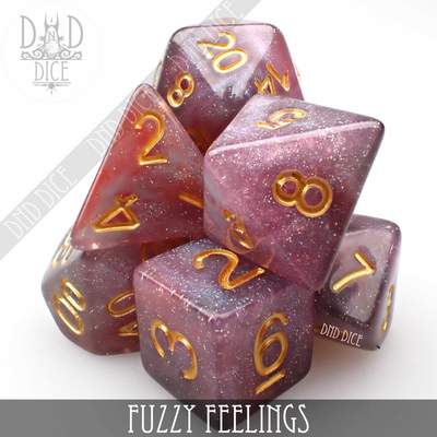 Fuzzy Feelings - Polyhedral Dice set - 7 stuks