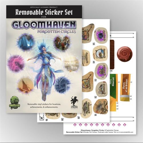 Gloomhaven Forgotten Circle - Removable Sticker Set
