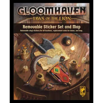 Gloomhaven: Jaws of the Lion Removable Sticker Set & Map - EN
