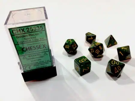 Golden Recon Speckled Polydice (7 stuks)