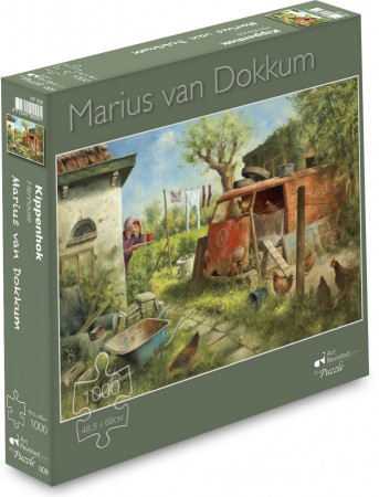 Kippenhok - 1000 stukken puzzel - Marius van Dokkum