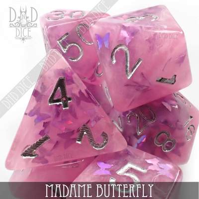 Madame Butterfly - Polyhedral Dice set - 7 stuks
