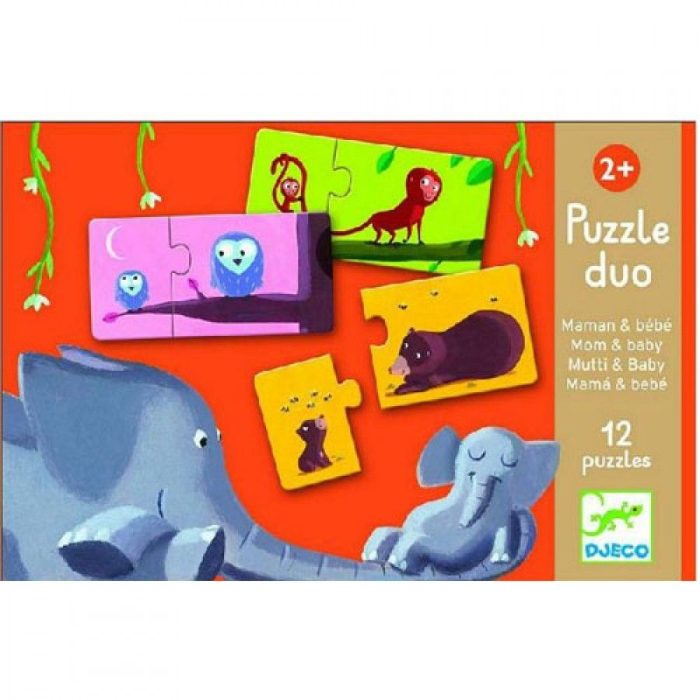 Moeder & Baby Duo Puzzel - 10 puzzels