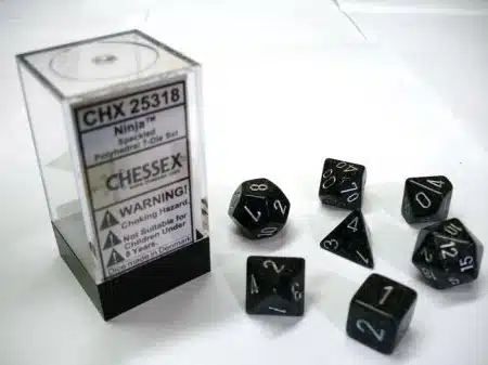 Ninja Speckled Polydice (7 stuks)