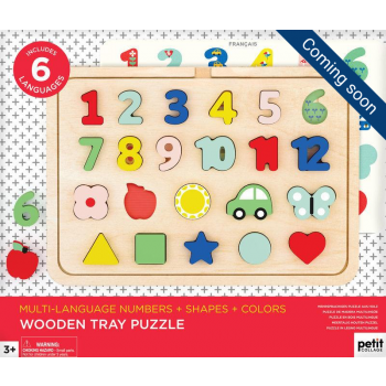 Numbers, Shapes & Colors - Wooden Tray Puzzel