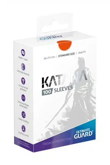 Orange Katana Sleeves - Standard Size - 100 stuks
