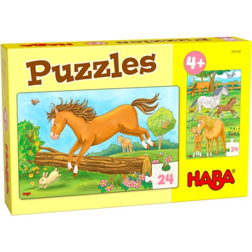 Paarden - 2 in 1 puzzels