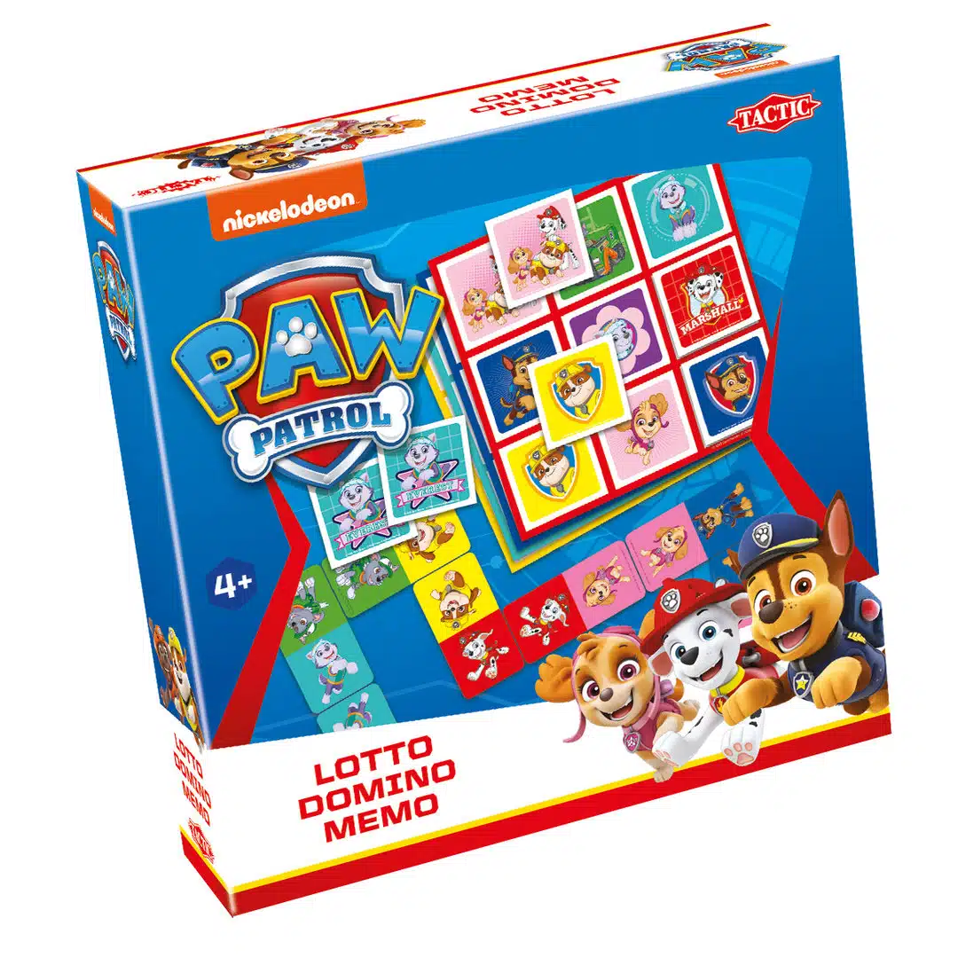 Paw Patrol 3 in 1 - Lotto, Domino & Memo