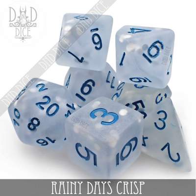 Rainy Days Crisp - Polyhedral Dice set - 7 stuks