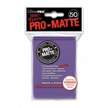 Sleeves Pro-Matte - Purple - 50 stuks