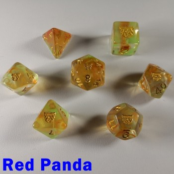 Spirit of the Red Panda - Polydice set - 7 stuks