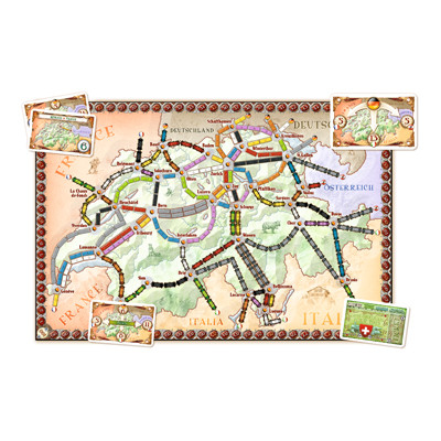 Ticket to Ride - India & Switzerland (Map Coll. #2)