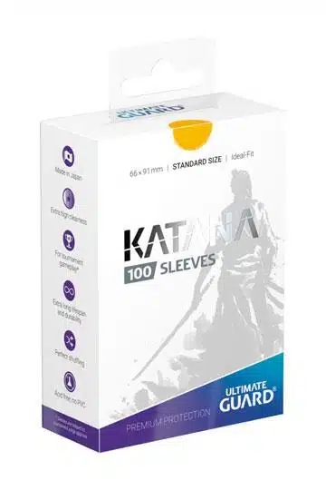 Yellow Katana Sleeves - Standard Size - 100 stuks