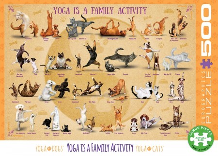 Yoga is a Family Activity - 500 XL stukken puzzel