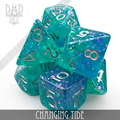 Changing Tide - Polyhedral Dice set - 7 stuks