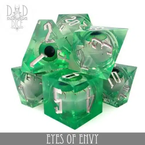 Eyes of Envy - Liquid Core Dice set - 7 stuks