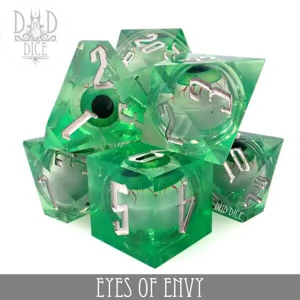 Eyes of Envy - Liquid Core Dice set - 7 stuks