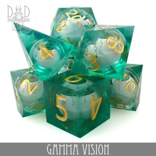 Gamma Vision - Liquid Core Dice set - 7 stuks