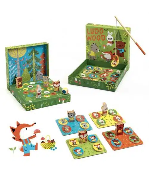 Ludo Wood - 4 in 1 Spellen