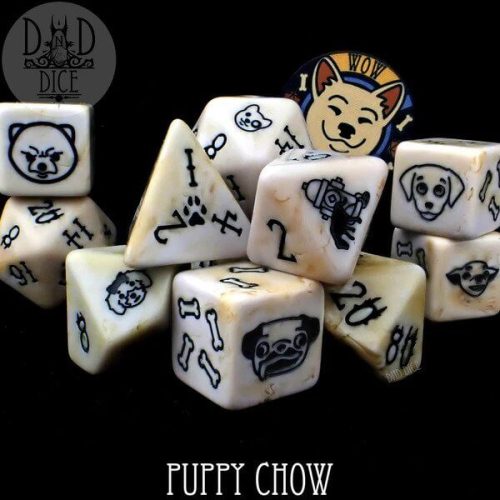Puppy Chow - Dice set - 11 stuks