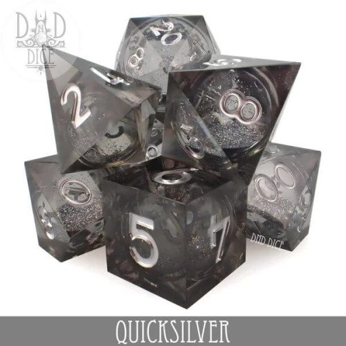 Quicksilver - Liquid Core Dice set - 7 stuks