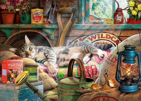 Snoozing in the Shed - 1000 stukken puzzel