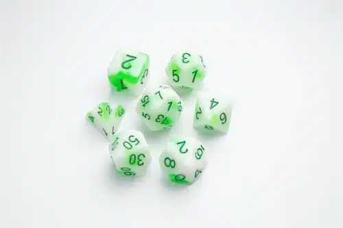 Venom Stones - Glow Dice - 7 stuks