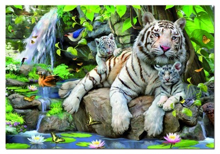 White Tigers of Bengal - 1000 stukken puzzel