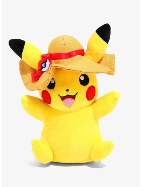 Pikachu with Hat - 8 inch Seasonal Summer Plush