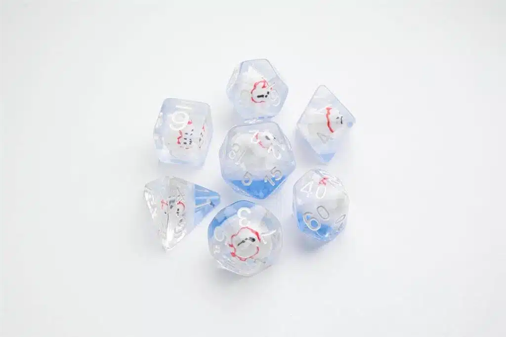 Polar Bear - Embraced Dice - 7 stuks