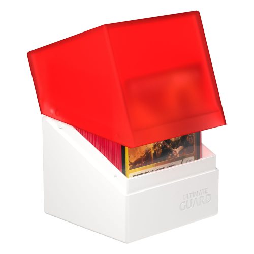 Red/White - Synergy Boulder Deck Case - 100+ Standard