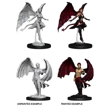 Succubus & Incubus - D&D Unpainted Miniatures