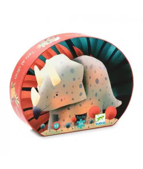 Teo de Dino - 24 stukken Silhouette Puzzel