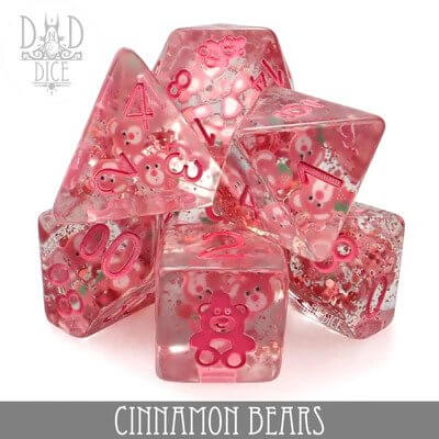 Cinnamon Bears - Dice set - 7 stuks