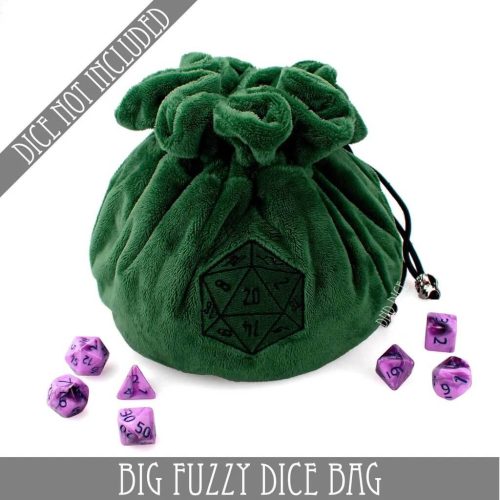 Green - Big Fuzzy Dice Bag