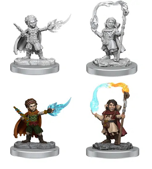 Halfling Wizards - Unpainted D&D Miniatures