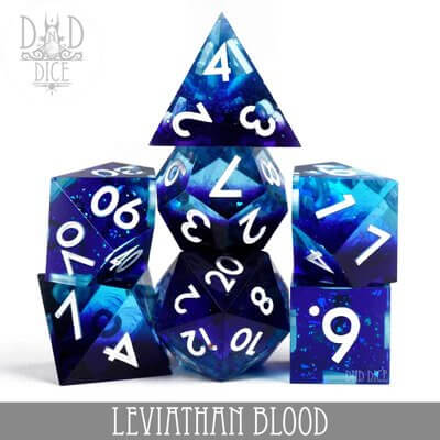 Leviathan Blood - Handmade Dice set - 7 stuks