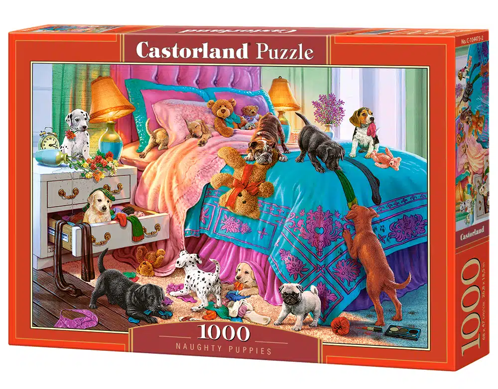 Naughty Puppies - 1000 stukken puzzel