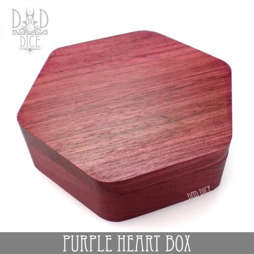 Purple Heart Dice Box