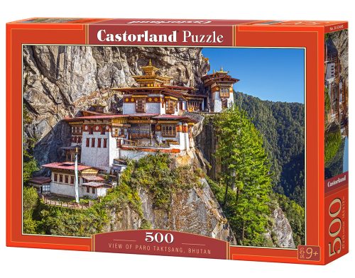 View of Paro Taktsang, Bhutan - 500 stukken puzzel