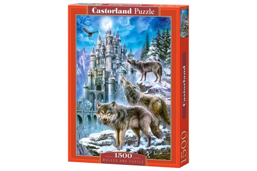 Wolves and castle - 1500 stukken puzzel