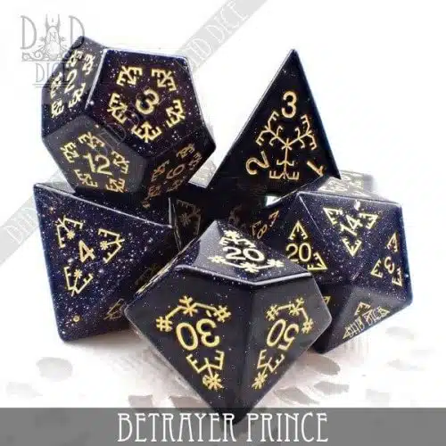 Betrayer Prince - Gemstone Dice set - 7 stuks