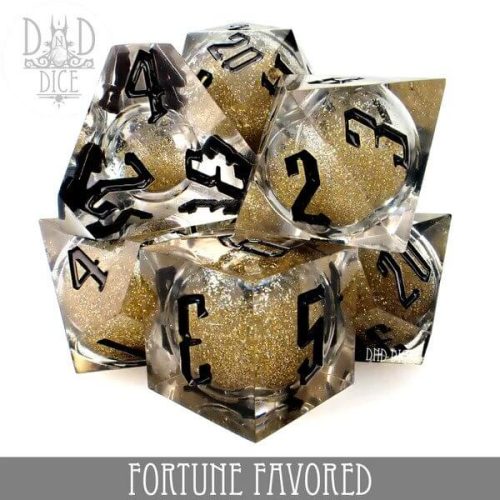 Fortune Favored - Liquid Core Dice set - 7 stuks